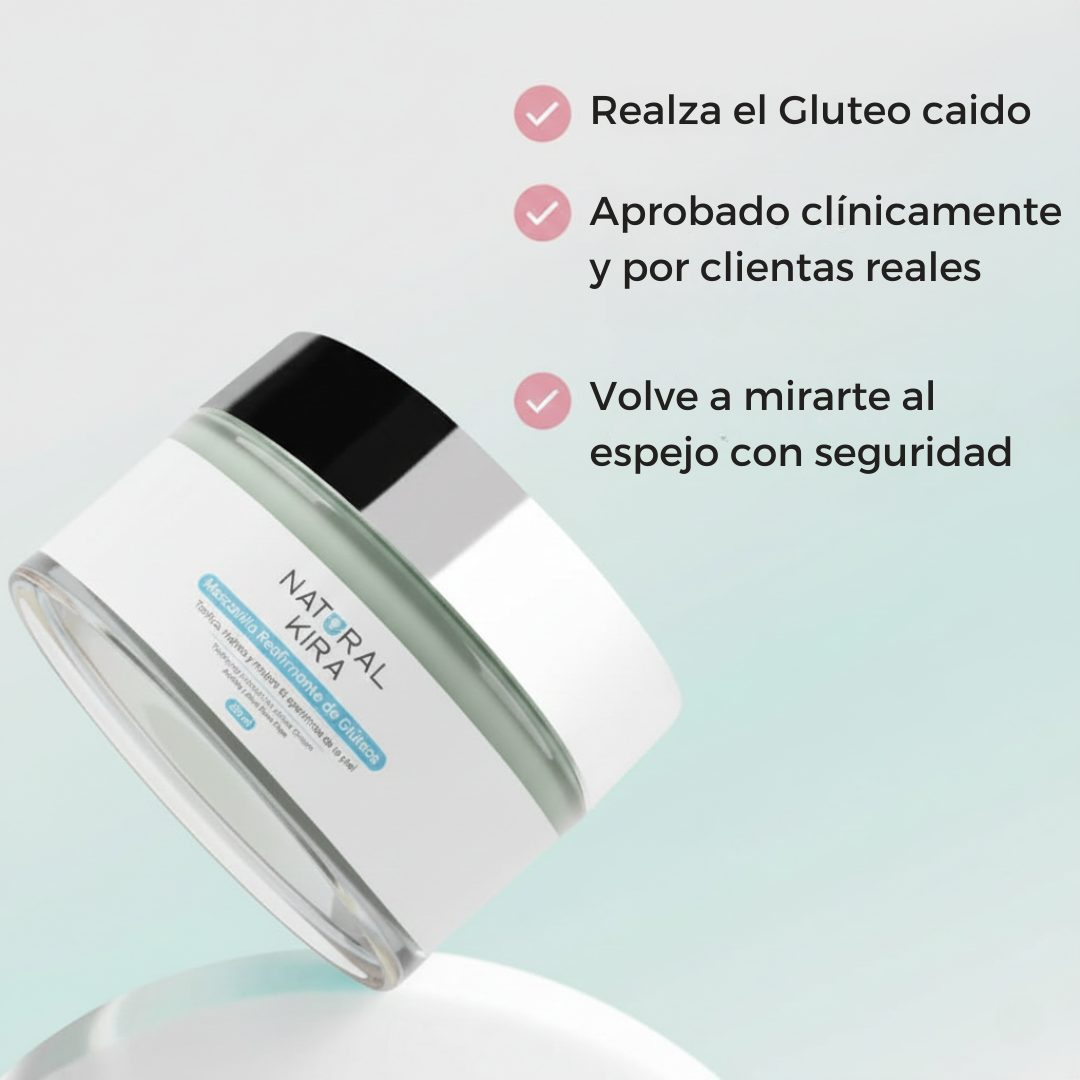 Mascarilla realzadora de Glúteos: Tonifica, hidrata y mejora la apariencia de la piel - 50ml